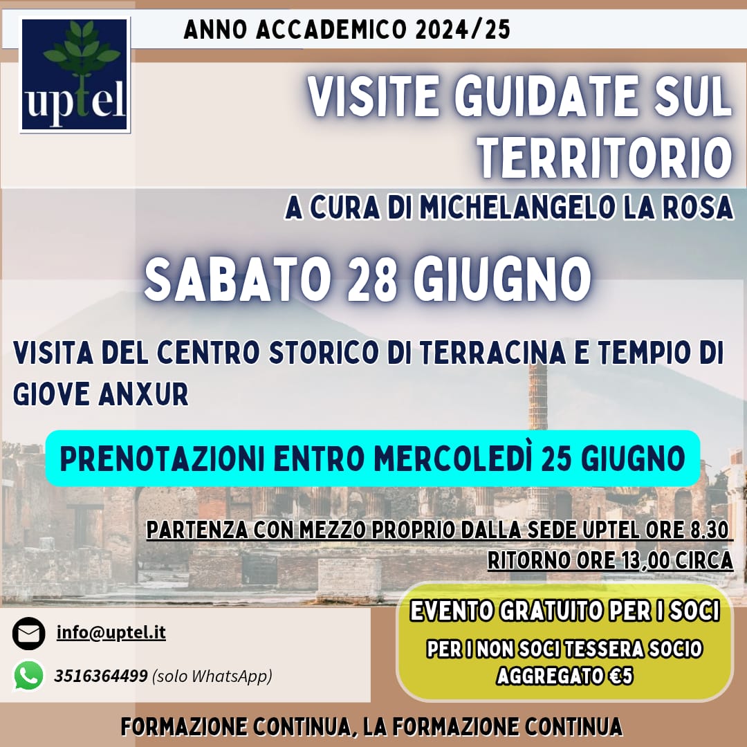 Seconda visita guidata – Terracina e Tempio di Giove