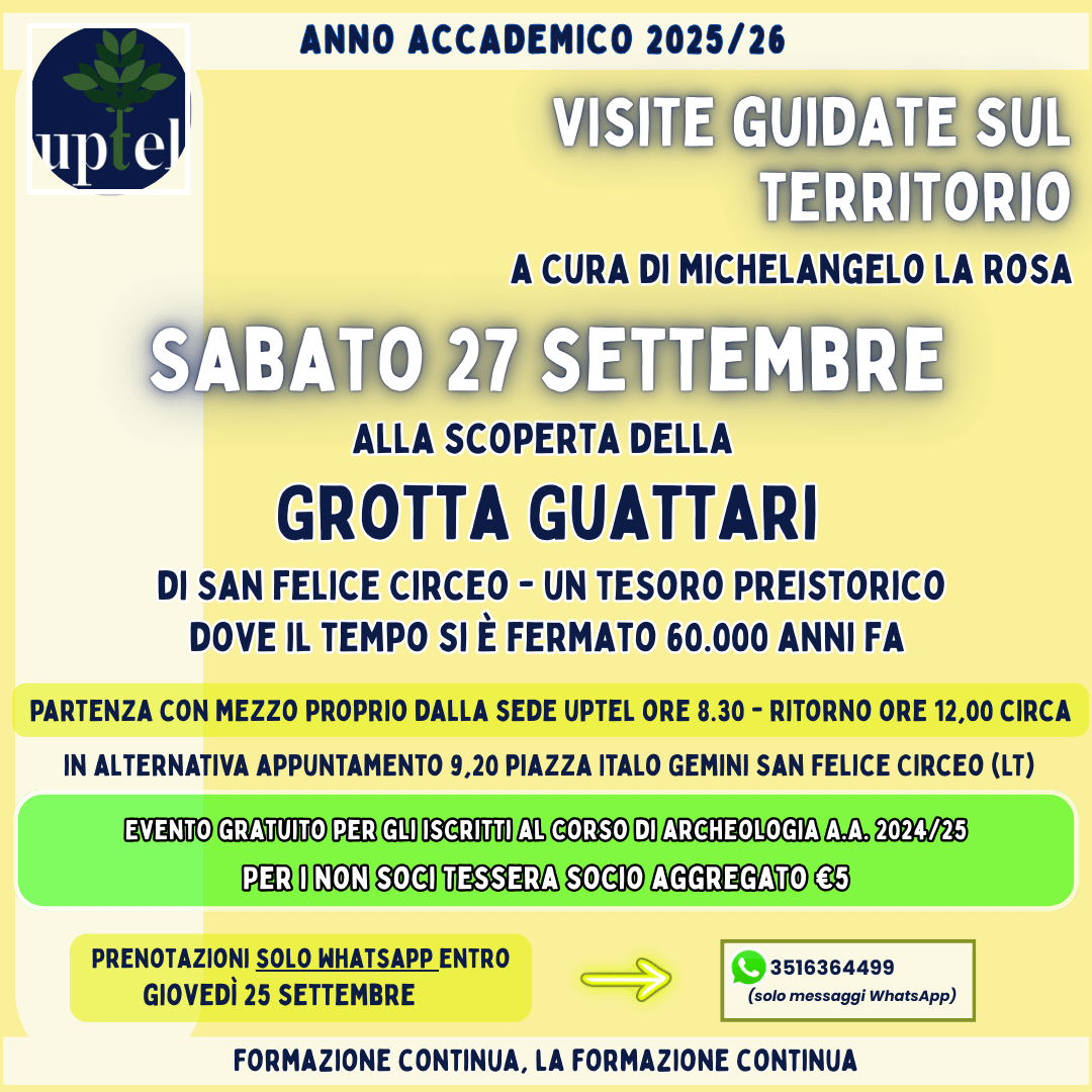 Visita a Grotta Guattari (s. Felice Circeo)