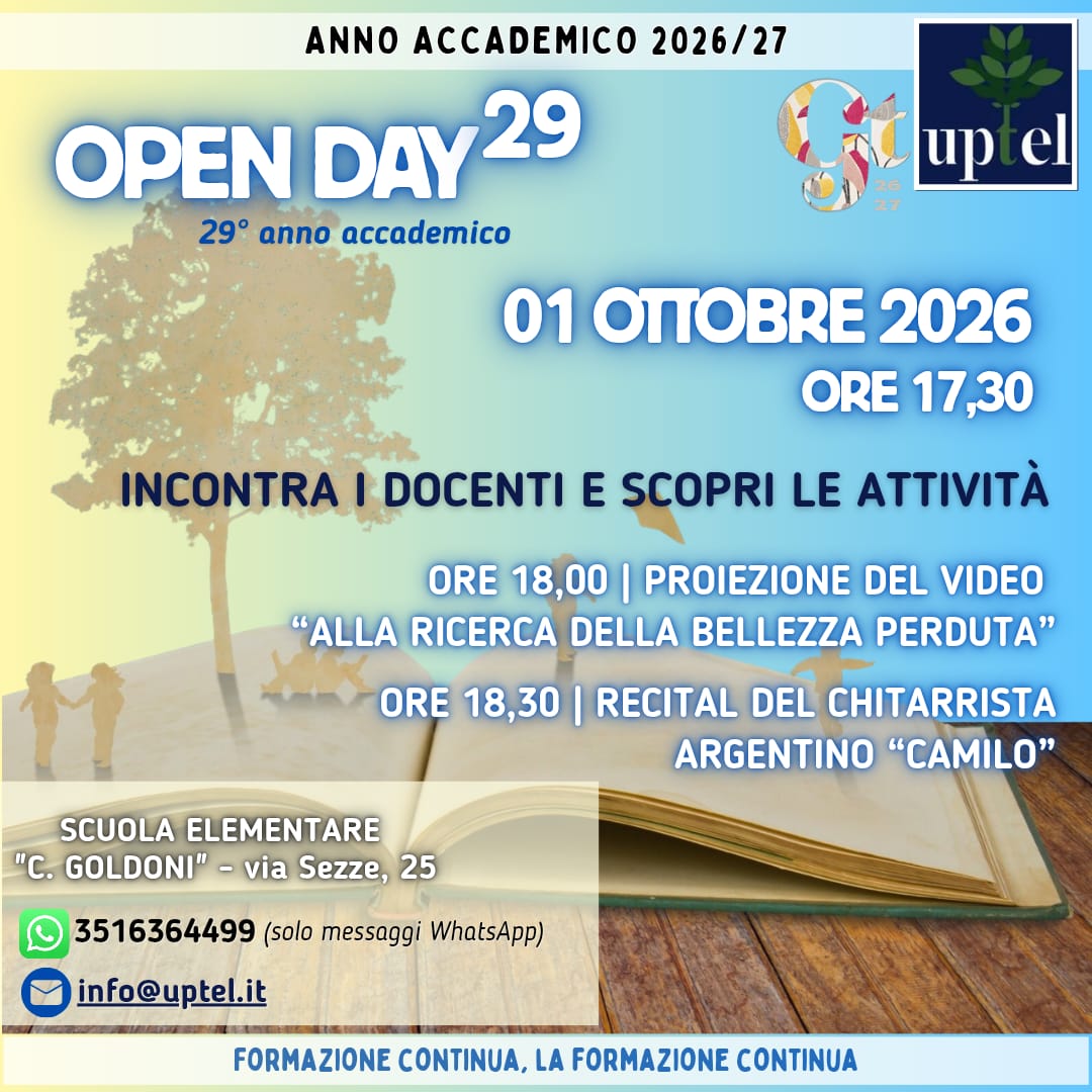 Open Day inizio anno accademico